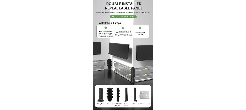 Aluminum skirting boards Installation Aluminum skirting boards Installation
