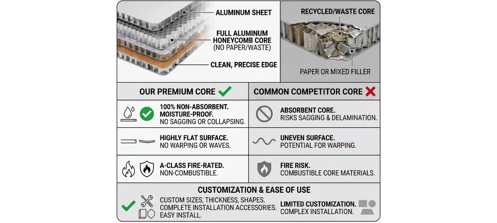 aluminium honeycomb sandwich panel Advantages aluminium honeycomb sandwich panel Advantages